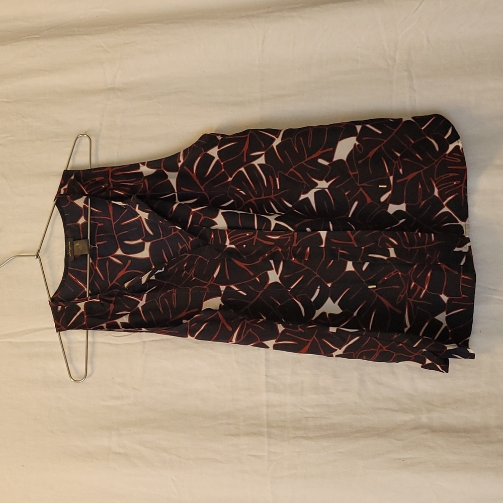Tropical Leaf print blouse